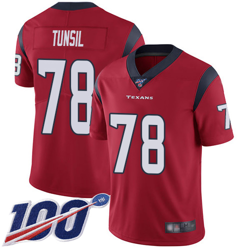 Houston Texans Limited Red Men Laremy Tunsil Alternate Jersey NFL Football #78 100th Season Vapor Untouchable